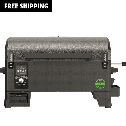 Portable Battery Powered Wood Pellet Grill w/ Black Handle