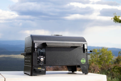 Portable Battery Powered Wood Pellet Grill w/ Black Handle